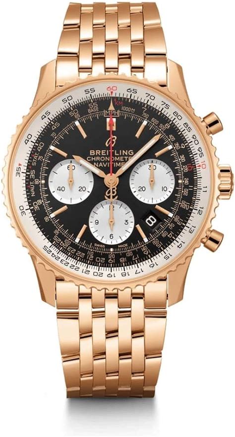 breitling navitimer b01 rose gold|breitling navitimer watch price.